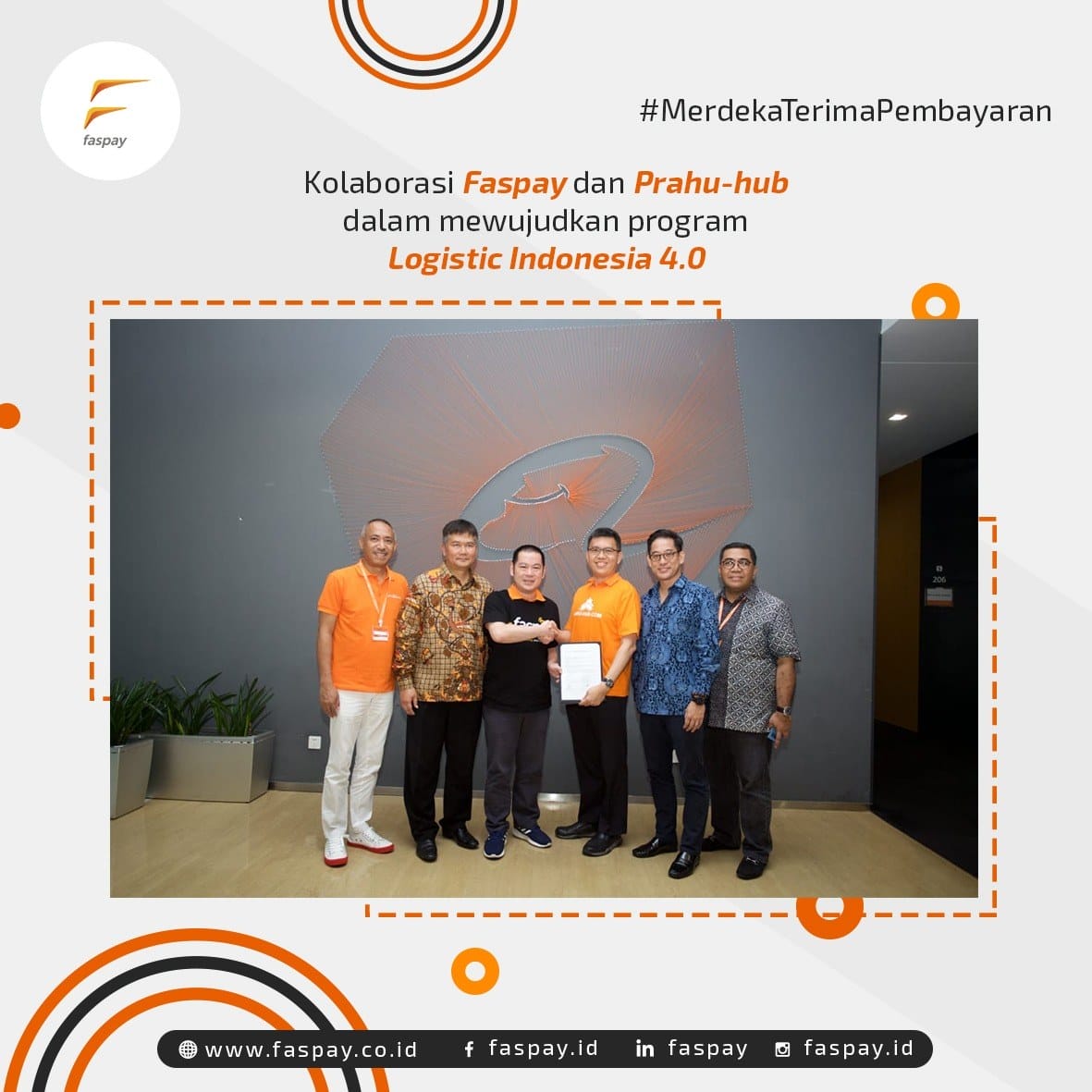 Kolaborasi Faspay dan Prabu-Hub dalam Mewujudkan Program Logistik Indonesia 4.0