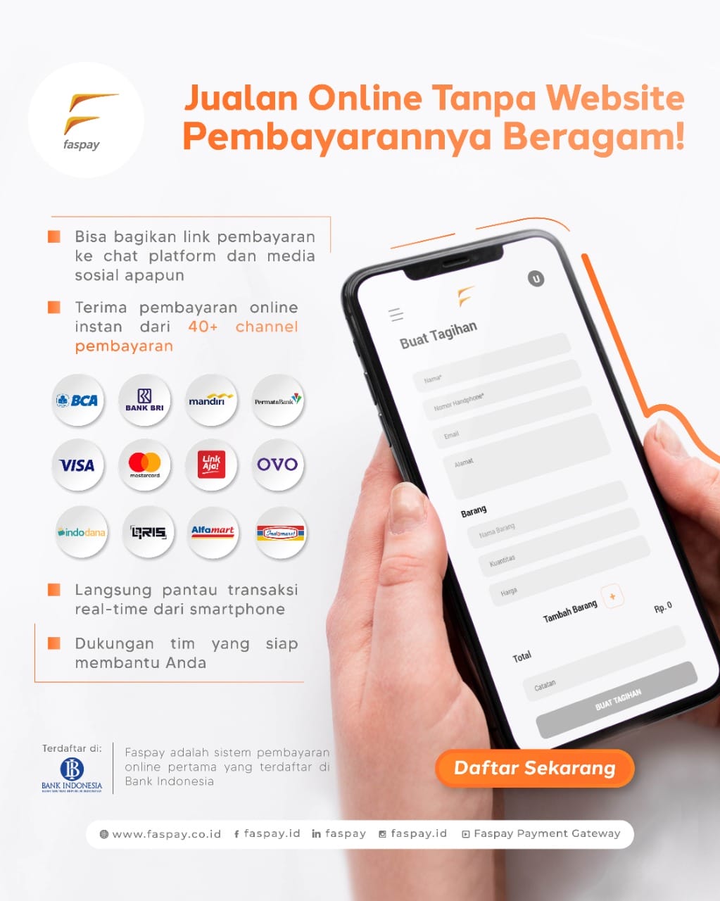 Kirim Payment Link Lebih Mudah Melalui Smartphone Pakai Faspay Billing Lite