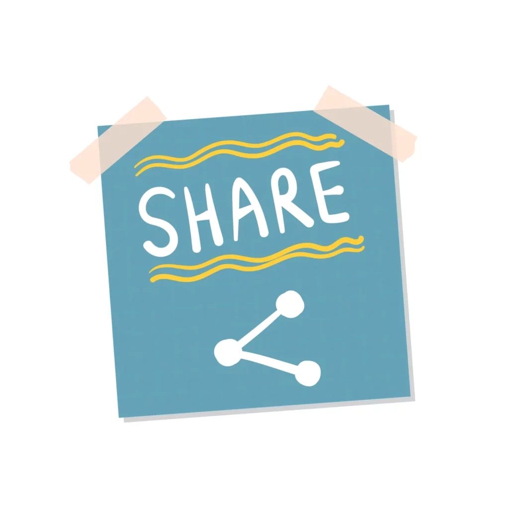 illustration of share post